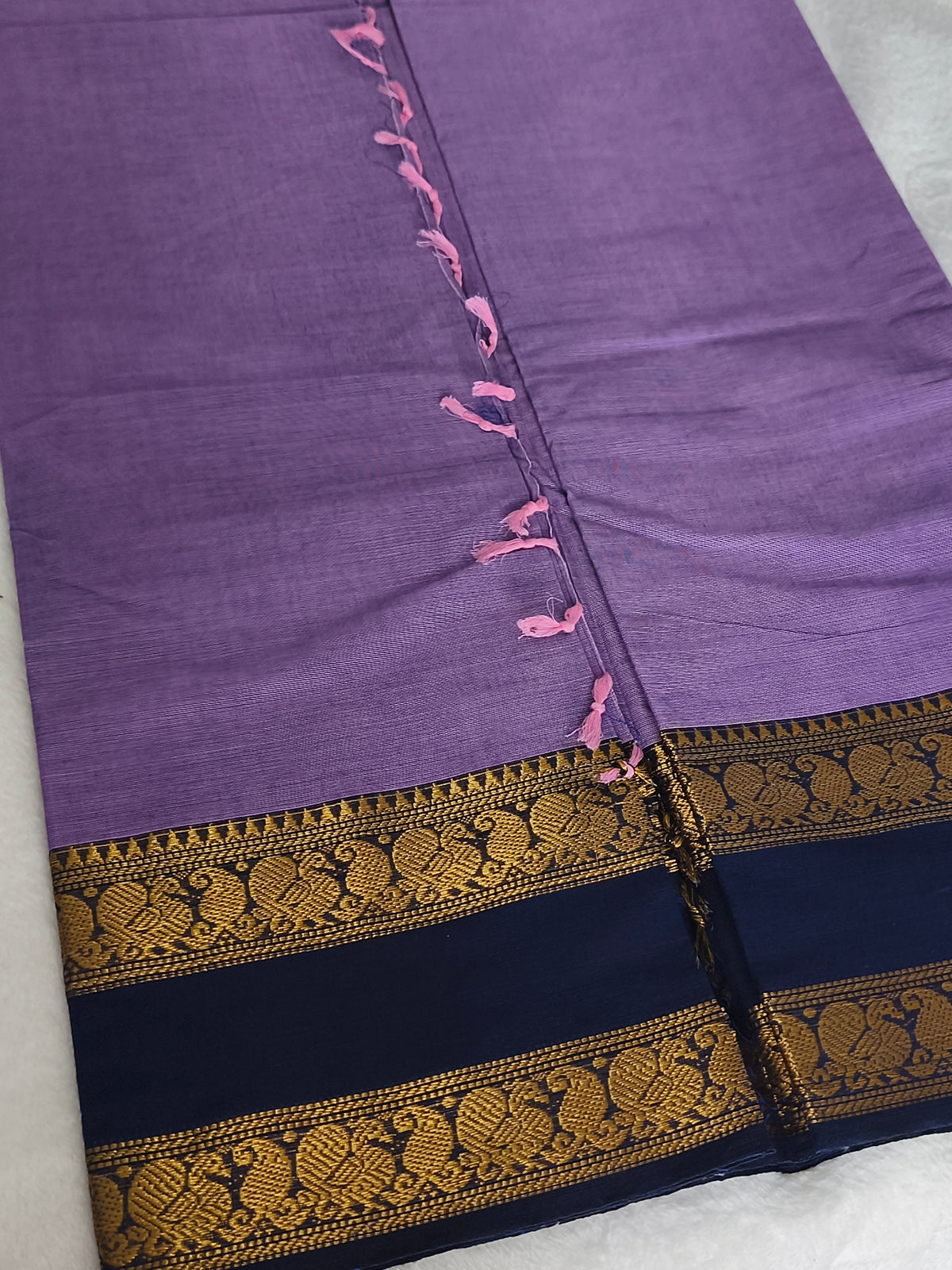 Pure handloom kanchi cotton saree