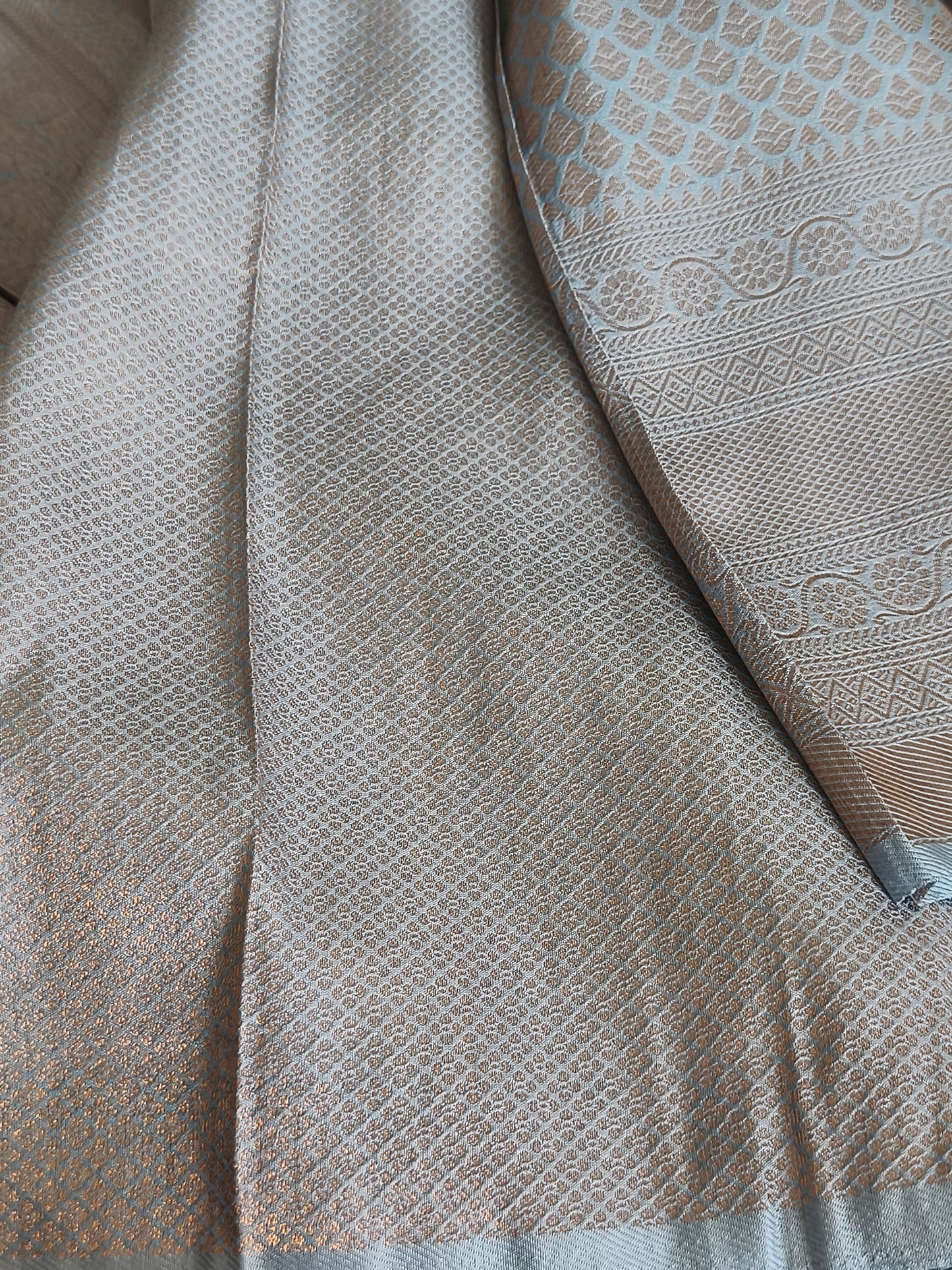 Soft Kubera Pattu Saree with running blouse and rich pallu