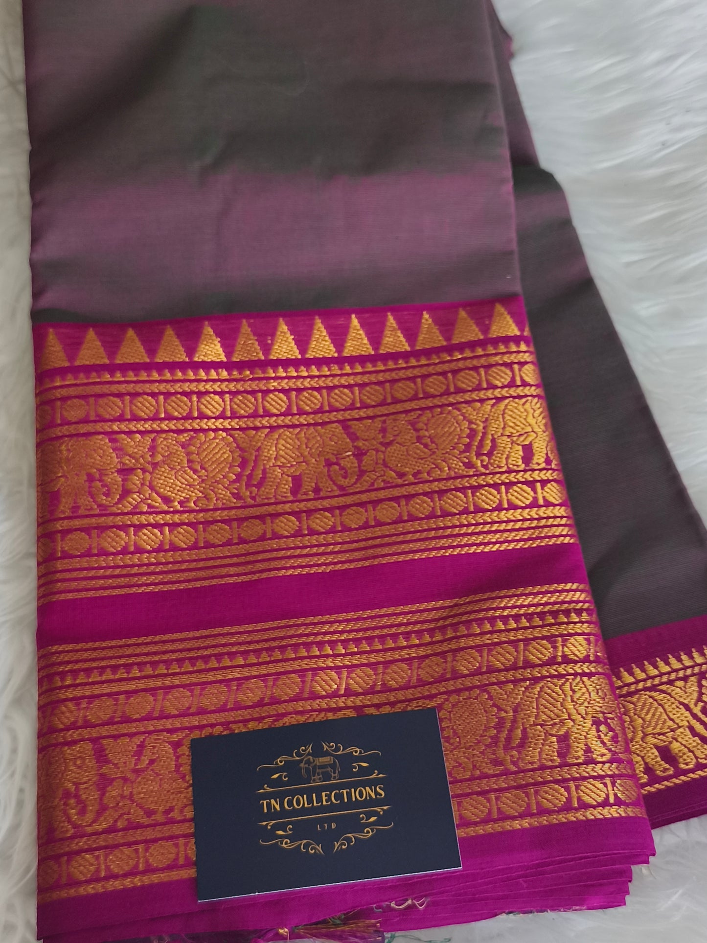Pure handloom kanchi cotton saree