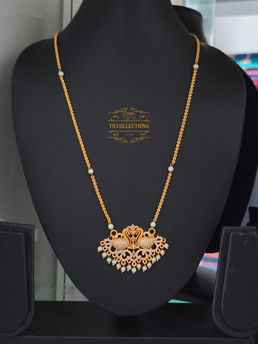 Micro gold plated Peacock Pathakkam (SMALL size)