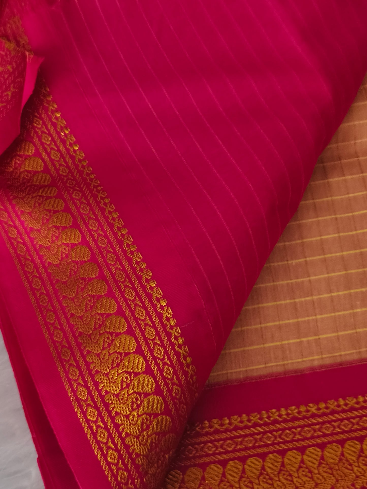 Checked Design Kalyani Cotton Saree