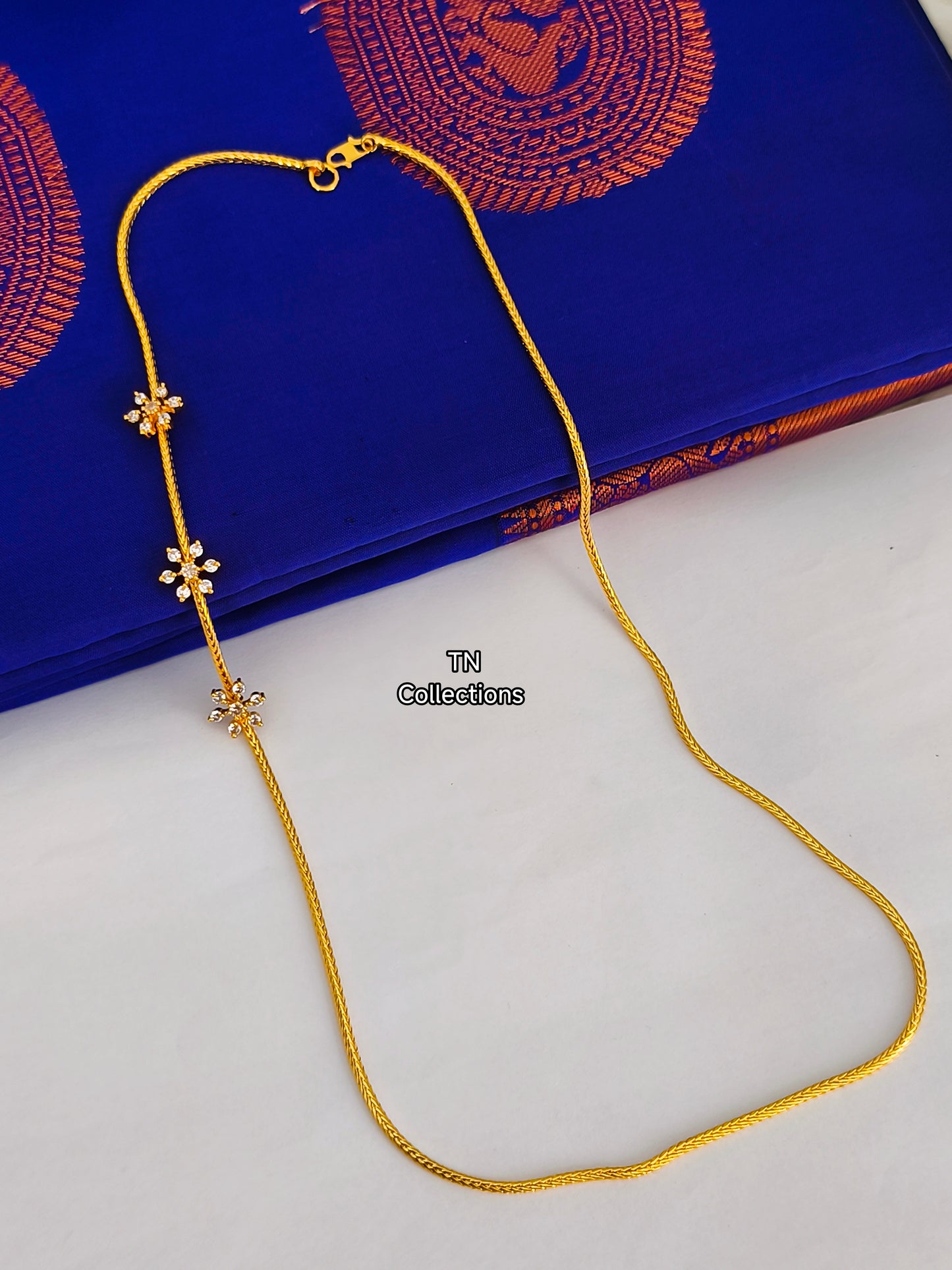 Micro gold plated Flower Design Mugappu Kodi