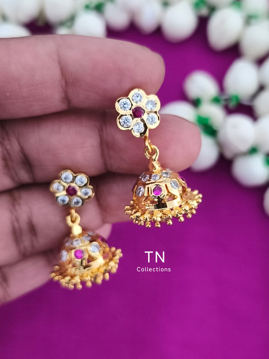 Micro gold plated Traditional earrings small