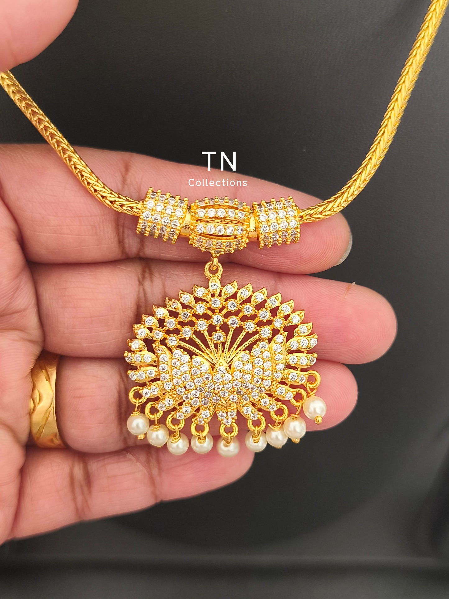 Full white stones Micro gold plated Attiyal
