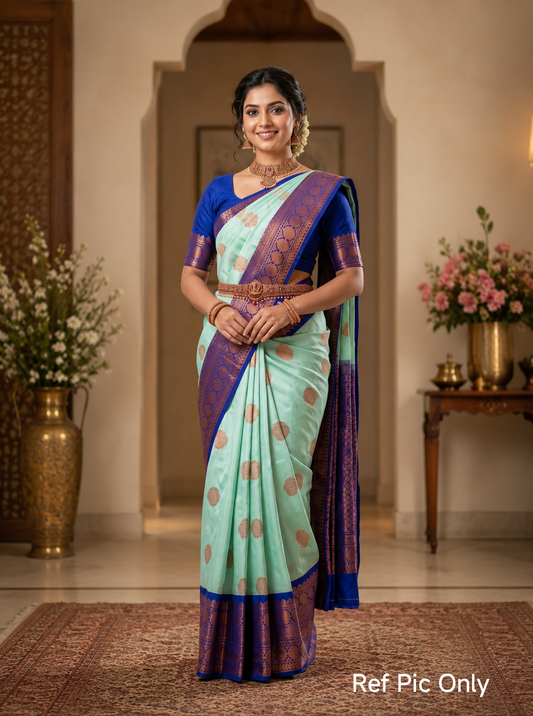 Premium Korvai Soft Silk Saree