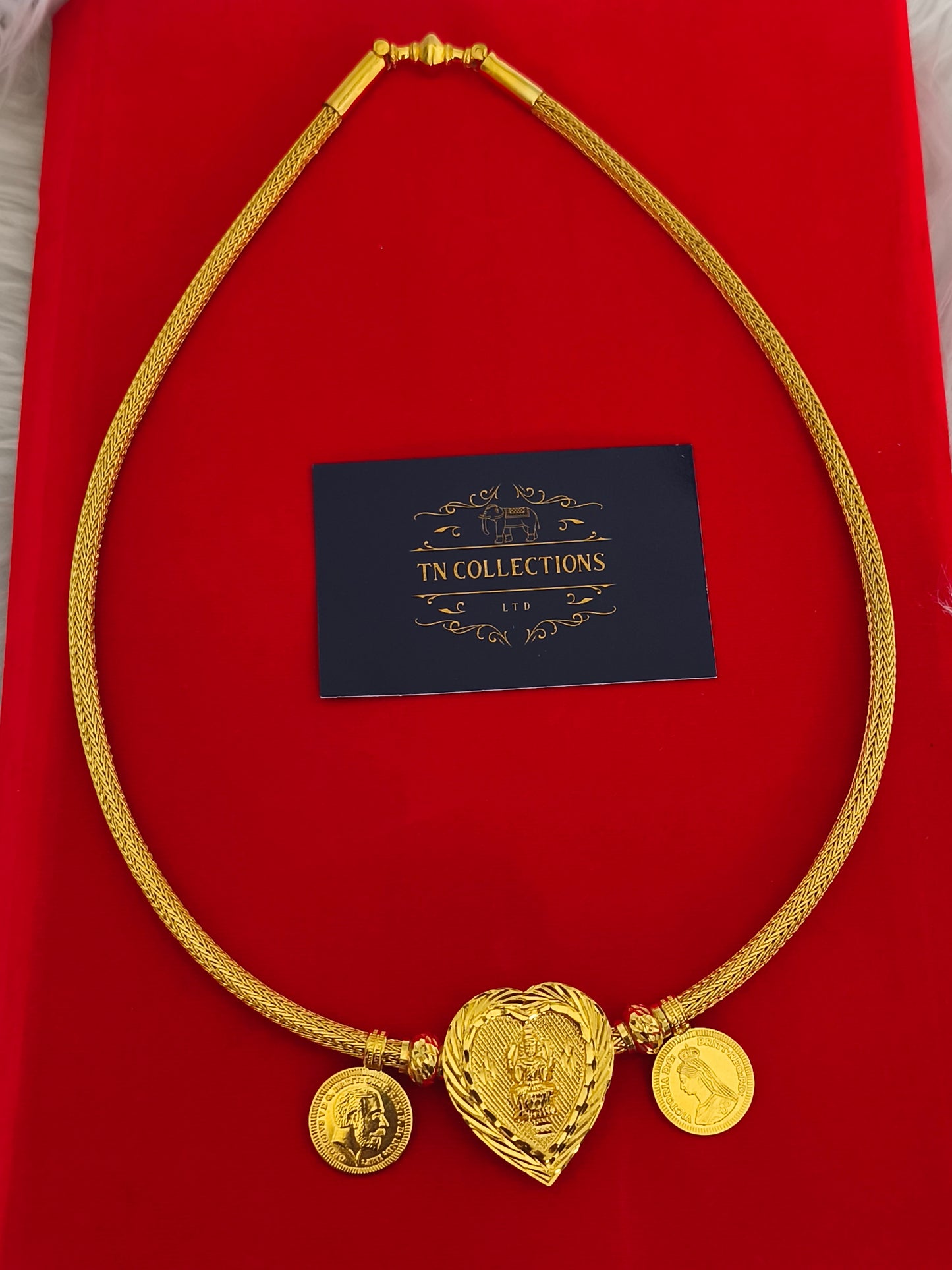 22ct Gold plated Traditional Heart shaped Amman Thalikodi