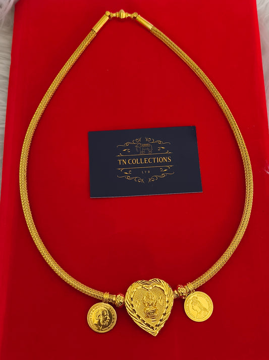 22ct Gold plated Traditional Heart shaped Amman Thalikodi