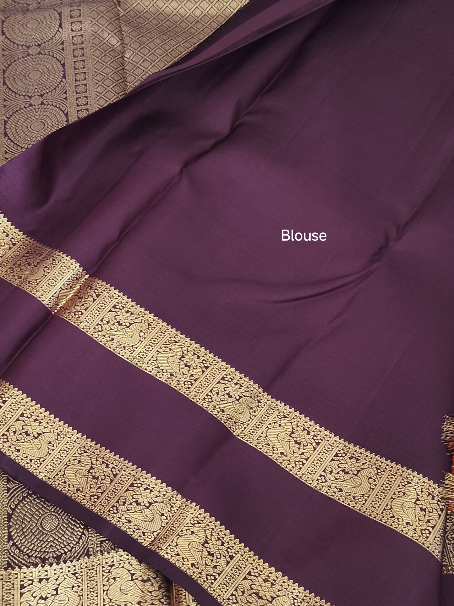 Trendy Pure Kanchipuram Silk Saree (Vintage Rusty Orange)