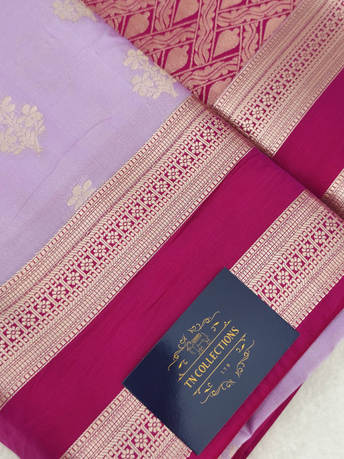 Luxury Soft Silk Saree with contrast blouse