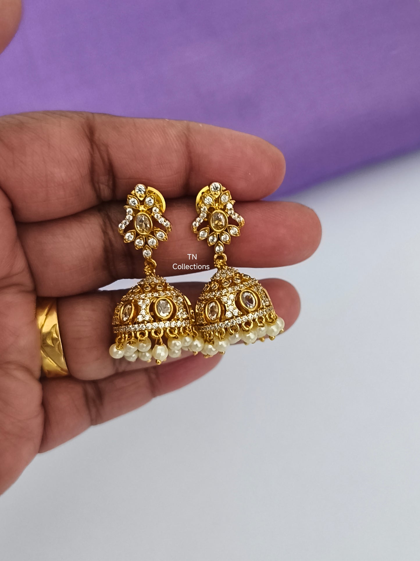 Gold Finish cz Jimikki