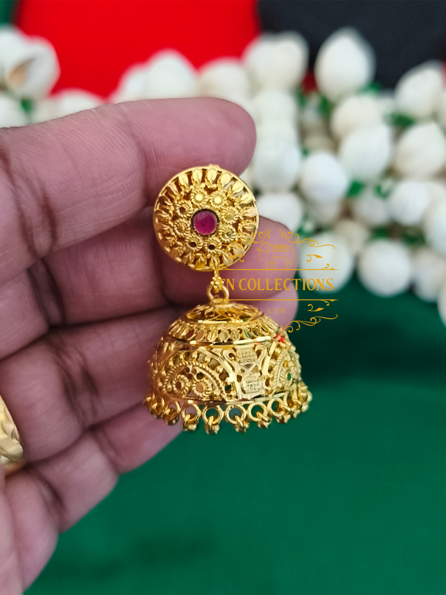 Highly Gold-Plated Traditional Jumka