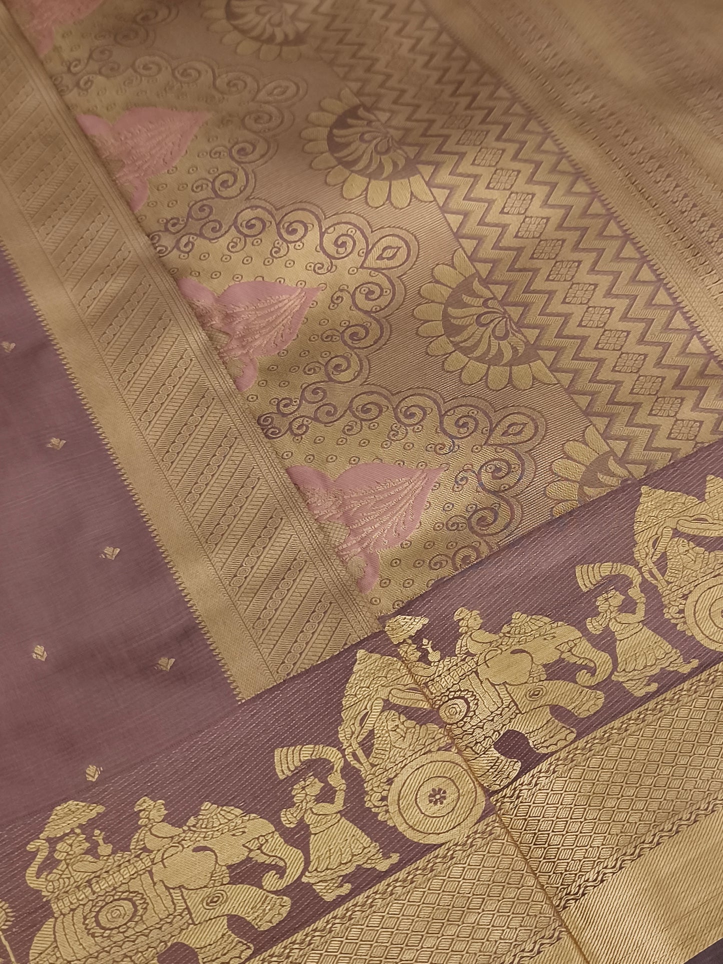Pallakku Design Soft Silk Saree