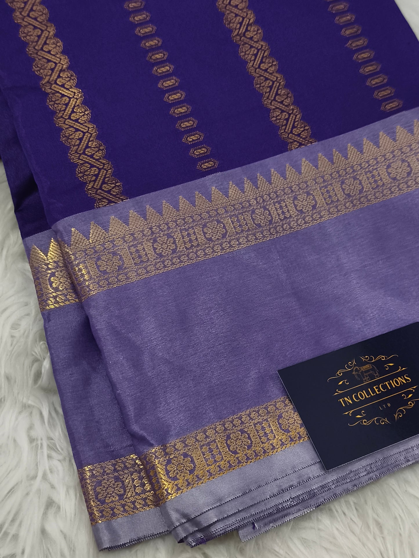 Semi Soft Silk Saree (Purple)