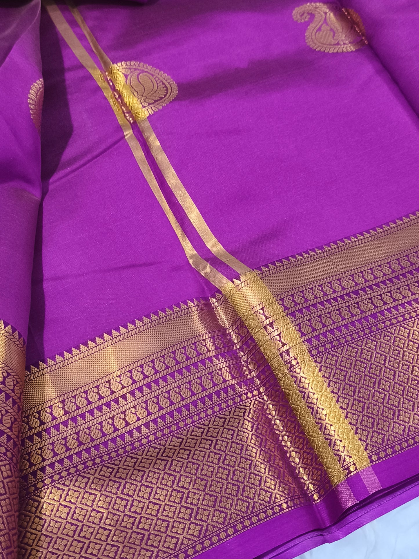 Luxury Semi Soft Silk Saree (Lavender)