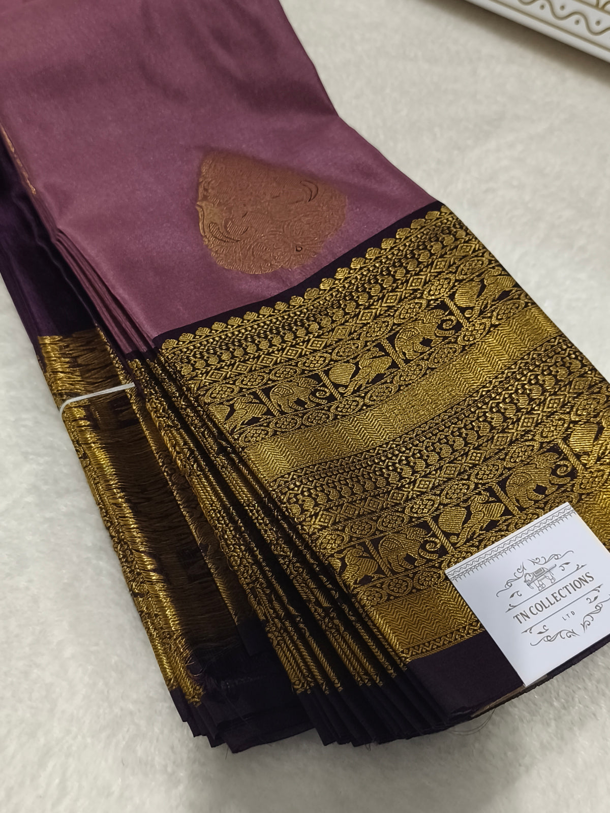 Premium kanchi semi silk saree