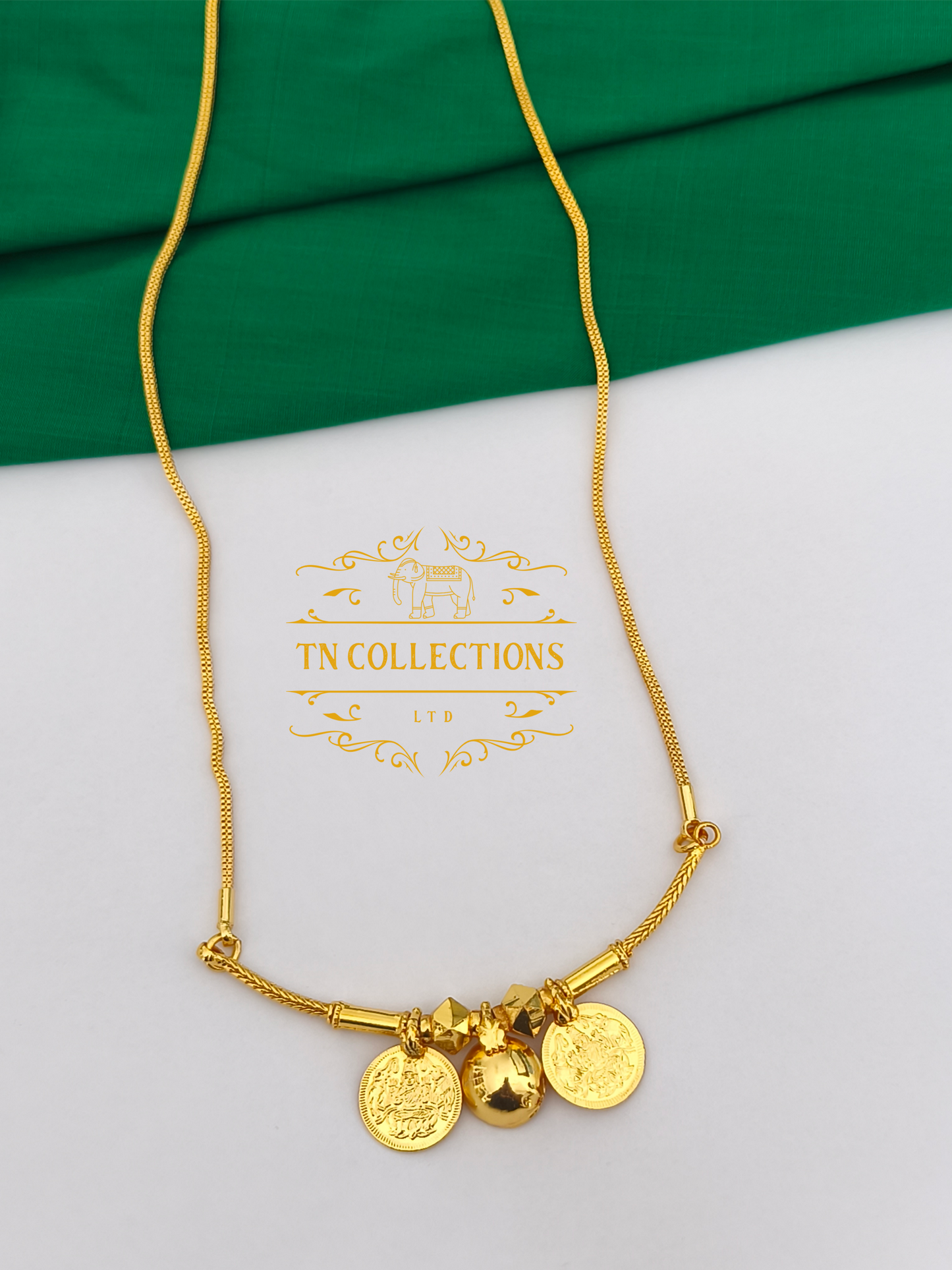 One gram gold plated Traditional Southindian style Thalichain (Thirumangalyam)