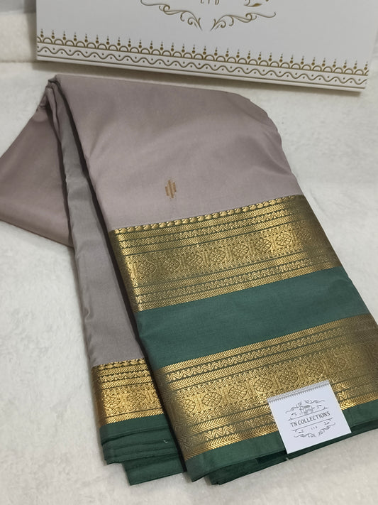 Trendy Semi Soft Silk Saree with contrast blouse and rich pallu