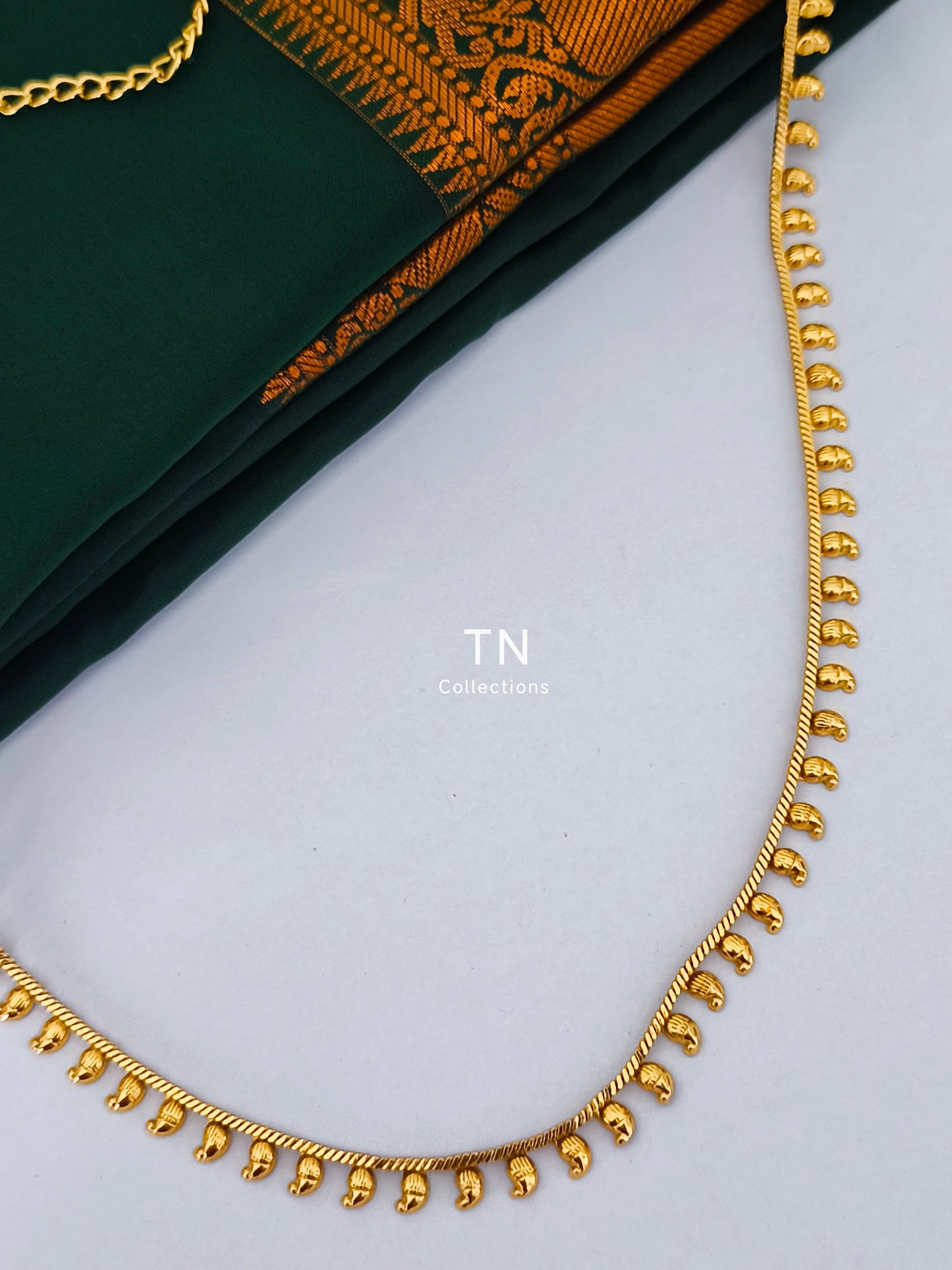 Antique Polish Simple Mango Design Hip Chain