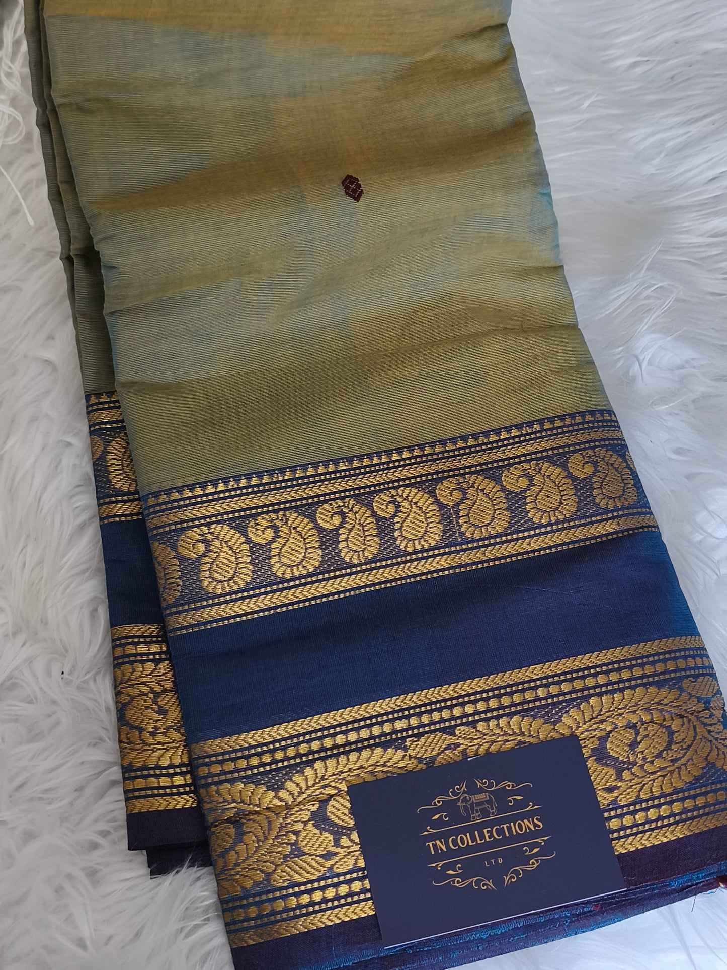 Pure handloom kanchi cotton saree