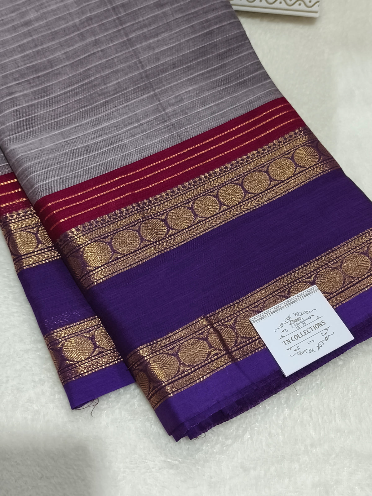 Pure Handloom Kanchi Cotton Saree
