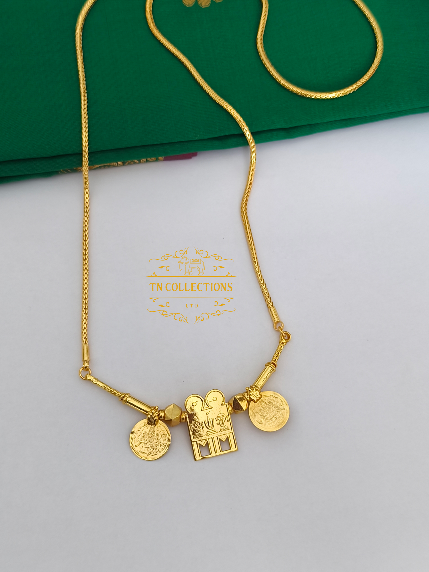 One gram gold plated Traditional Southindian style Thalichain (Thirumangalyam)