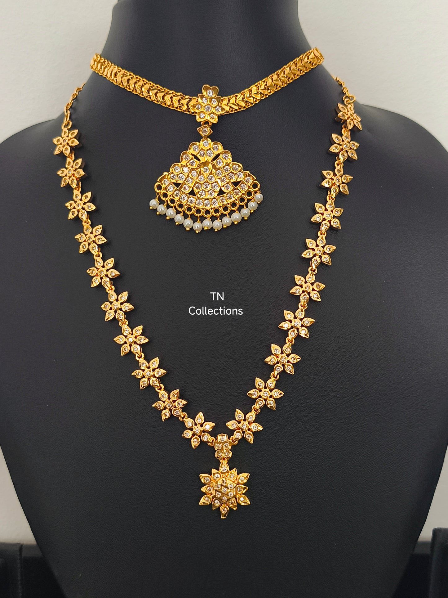 Trendy Micro gold plated Necklace Set