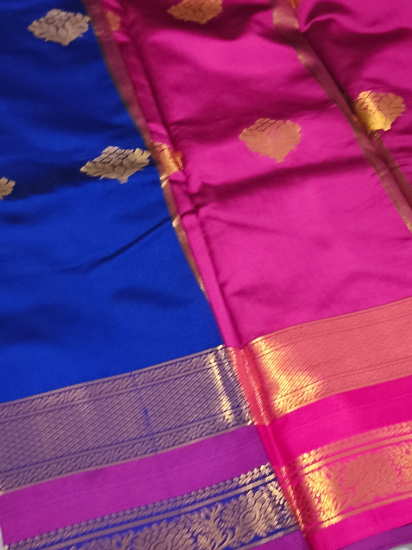 Luxury Semi Soft Silk Saree (Royal Blue)