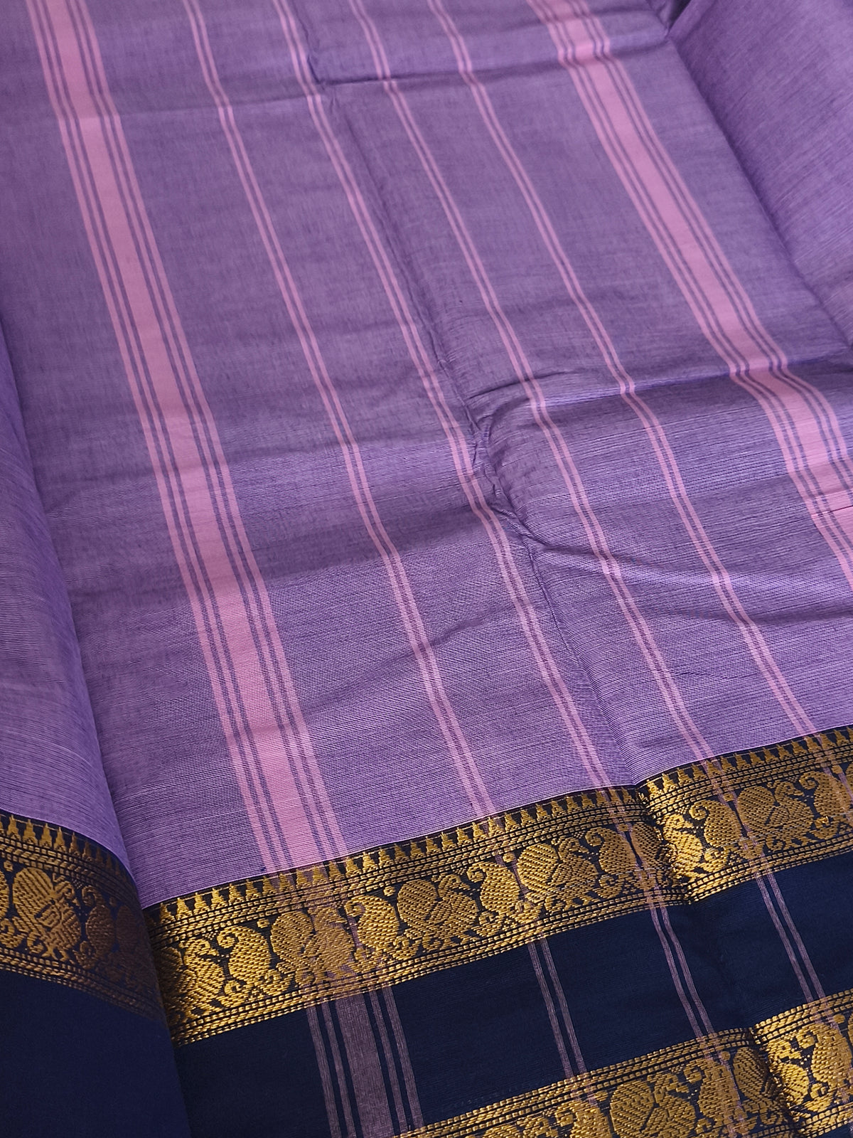 Pure handloom kanchi cotton saree