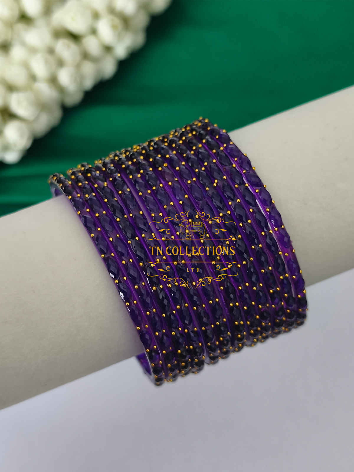 Trendy Raindrop Glass Bangles