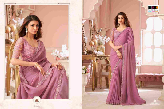 Pink Designer Party Saree