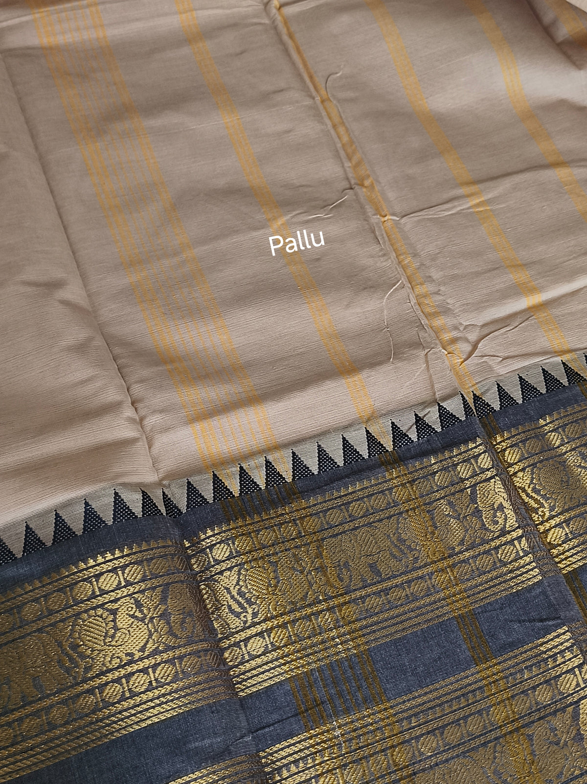 Pure Handloom Kanchi Cotton Saree