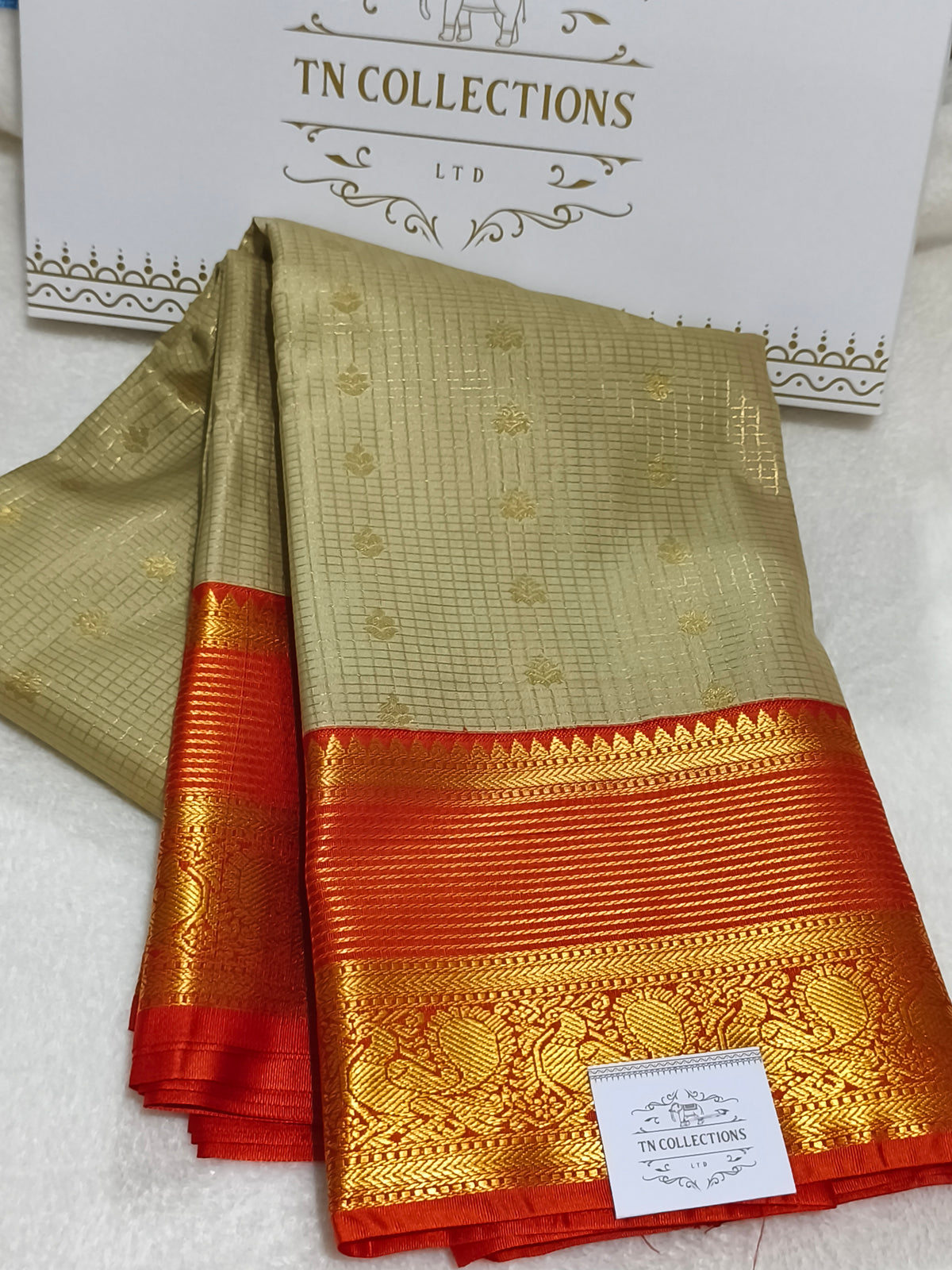 Korvai Premium semi Kanchipuram silk Saree