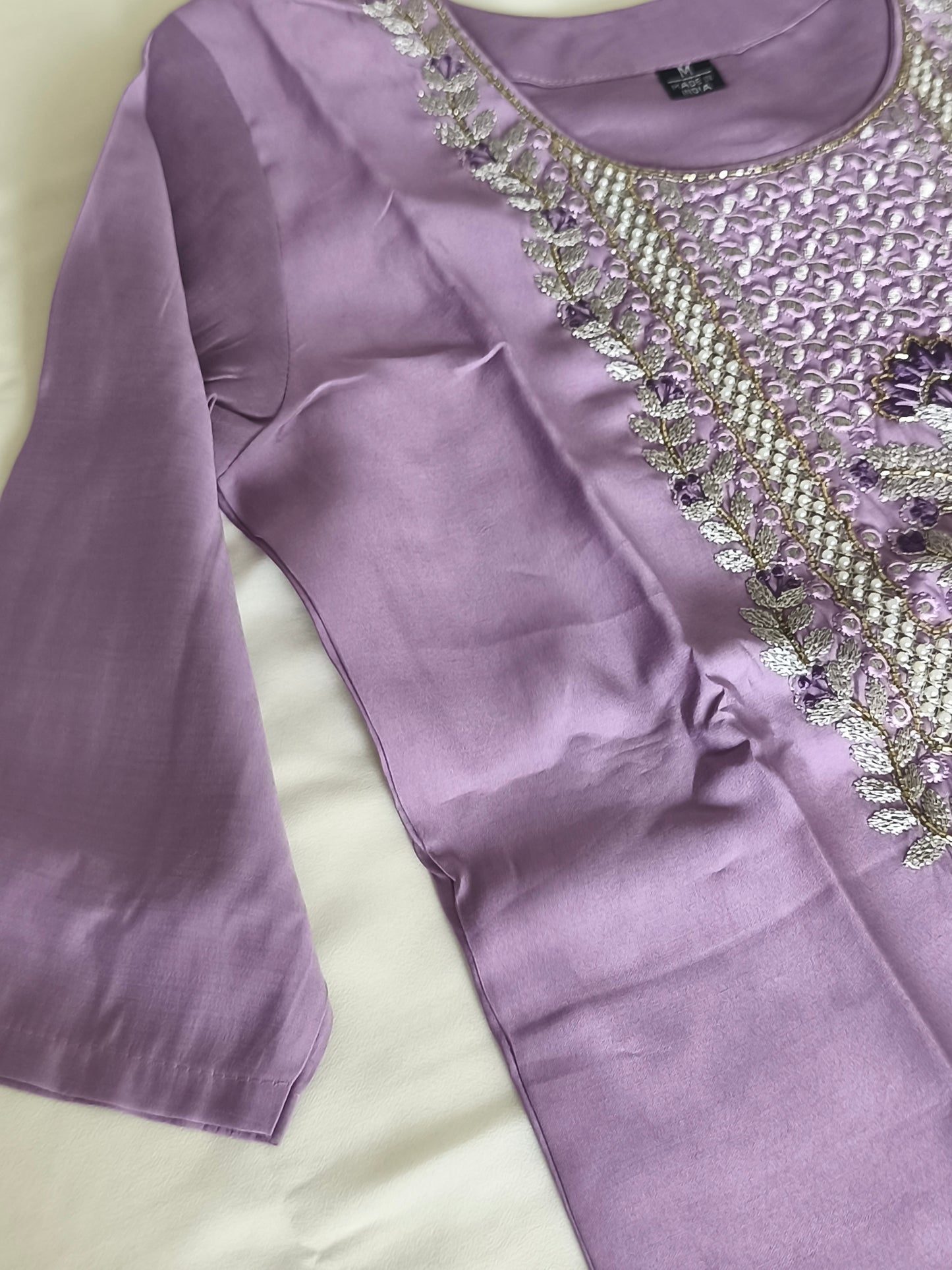 Lavender colour Readymade Shalwar