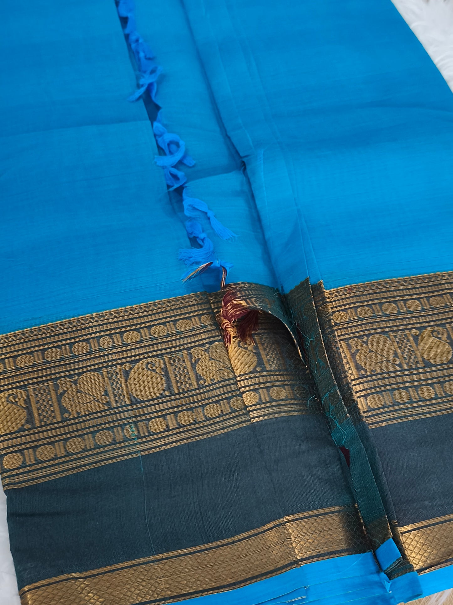 Pure handloom kanchi cotton saree