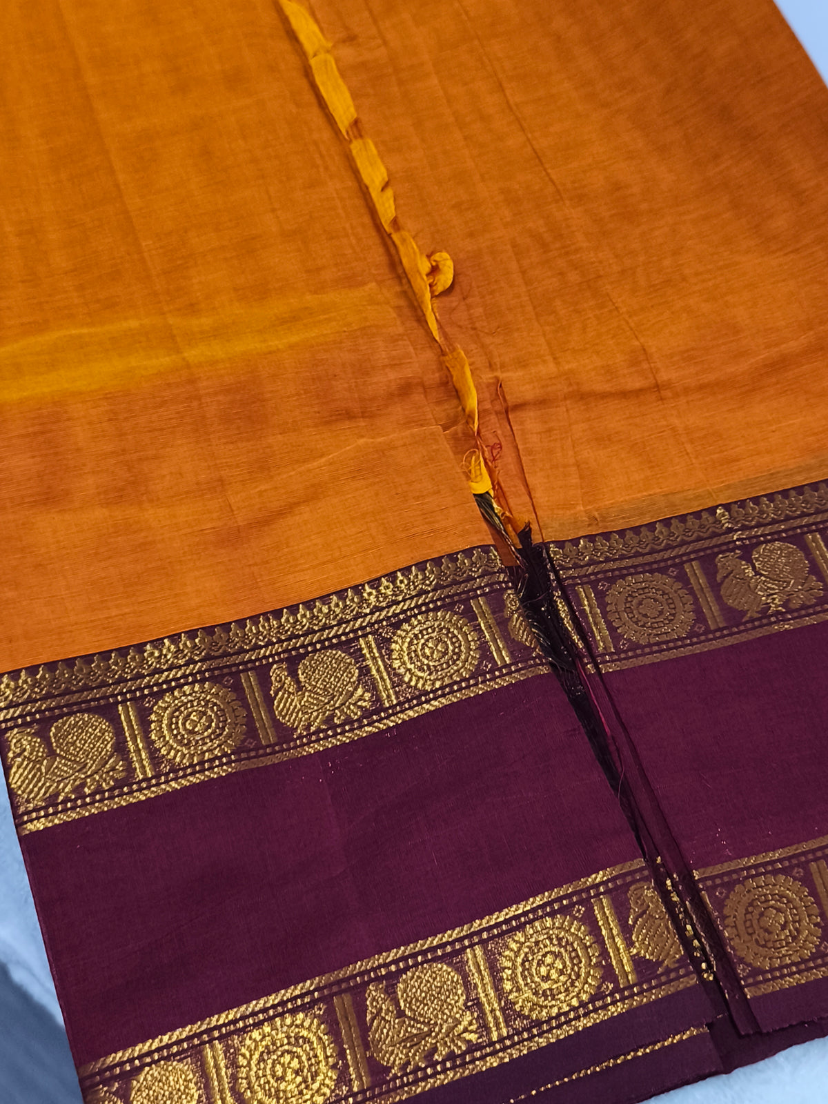 Pure Handloom Kanchi Cotton Saree