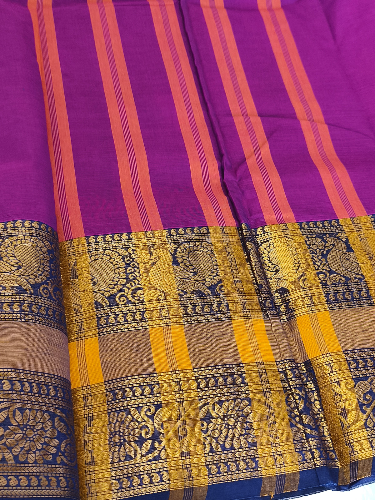 Pure Kanchi Cotton Saree WITHOUT running blouse