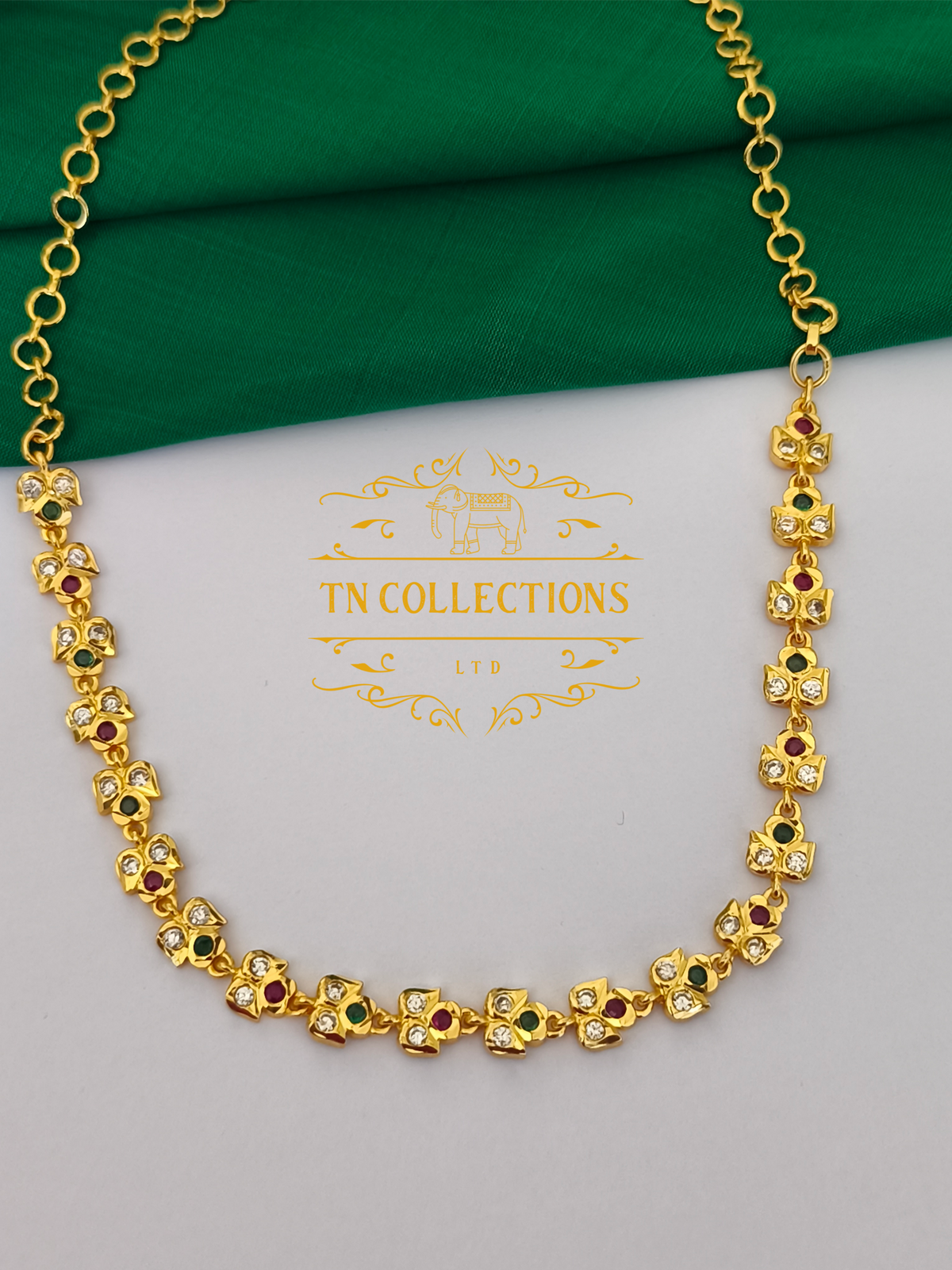 Traditional Design Choker (Multicoloured Stones)