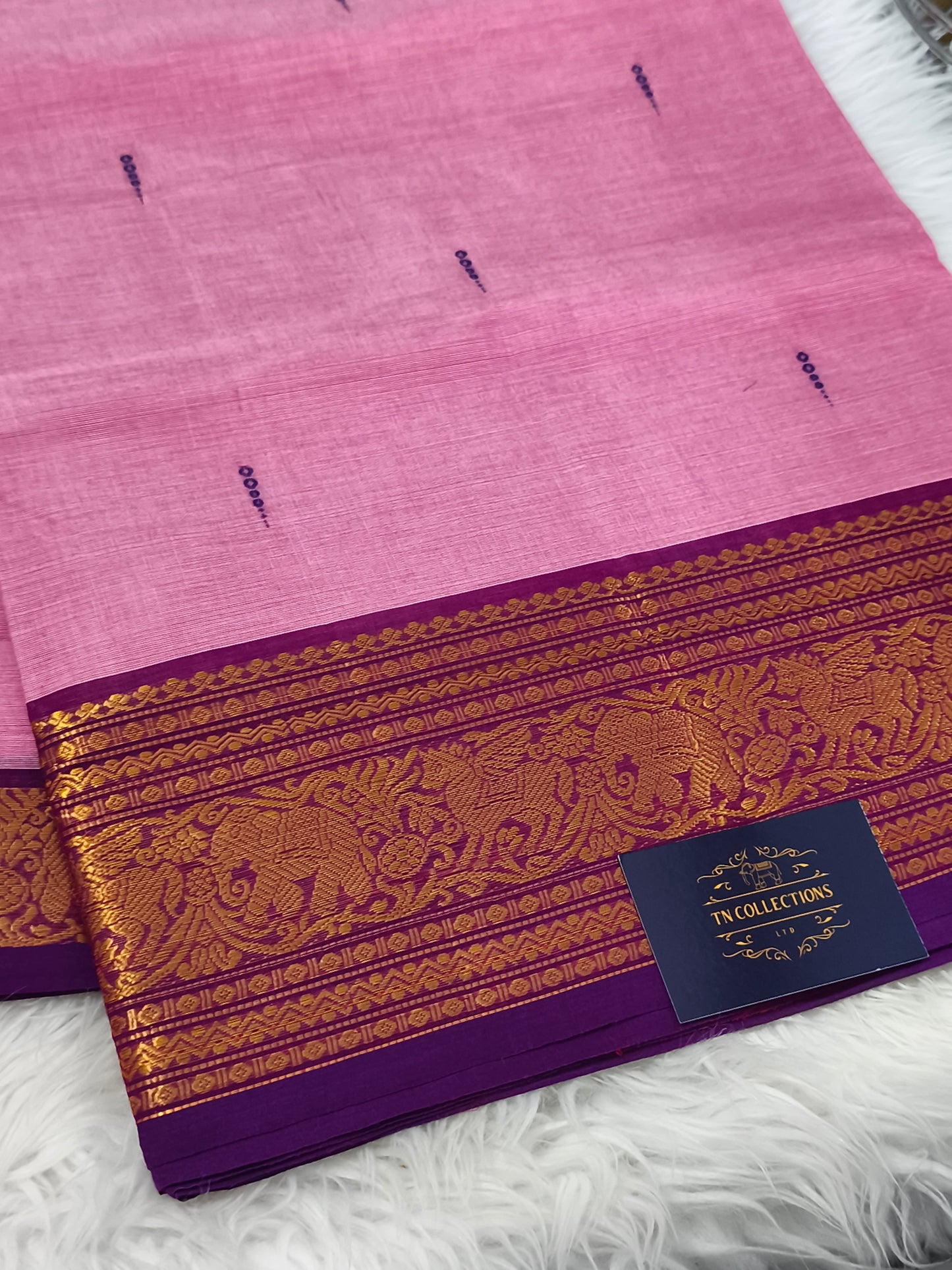 Pure handloom Kanchi Cotton Saree