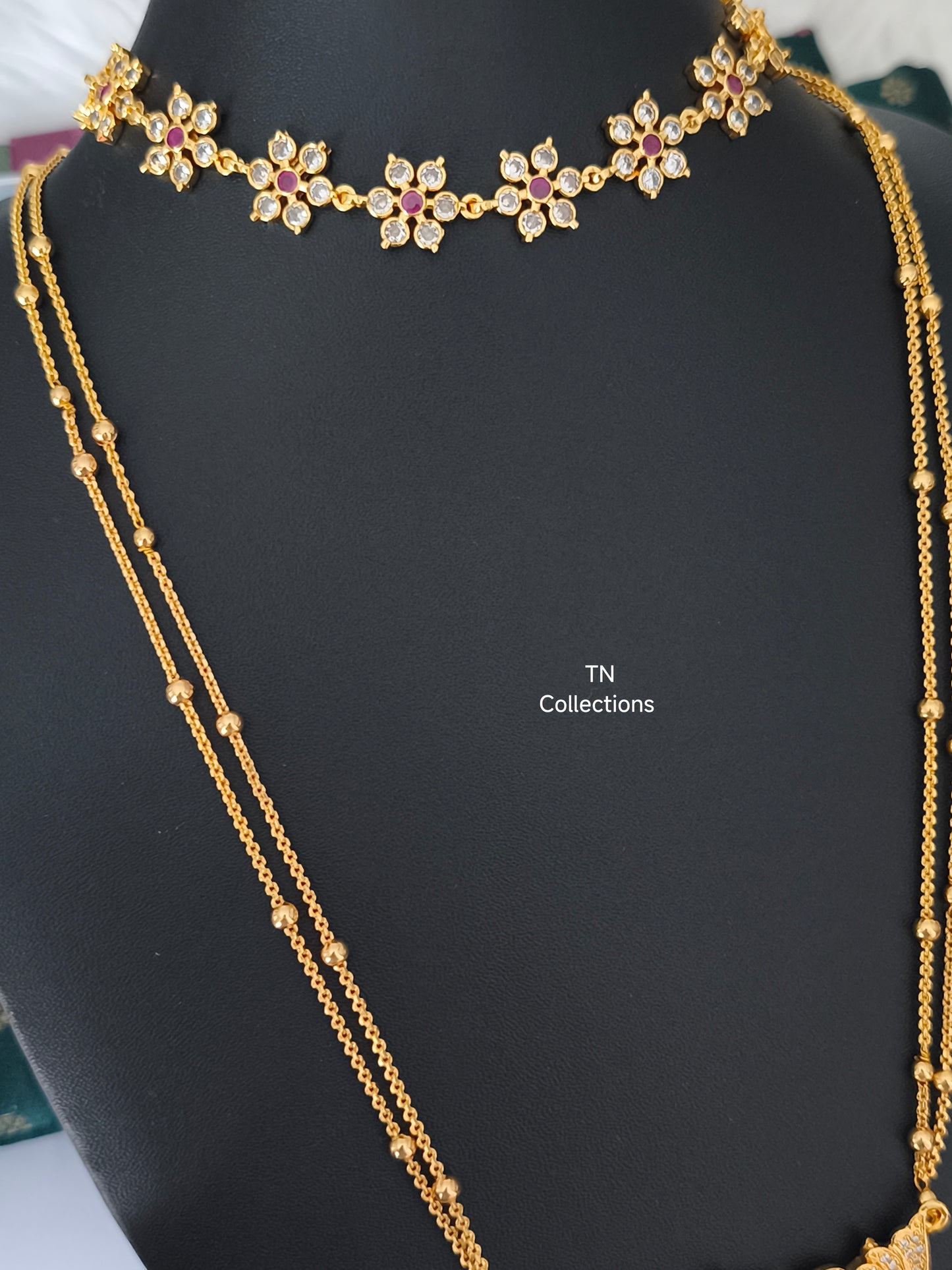 Micro gold plated Alli Semi Bridal Set