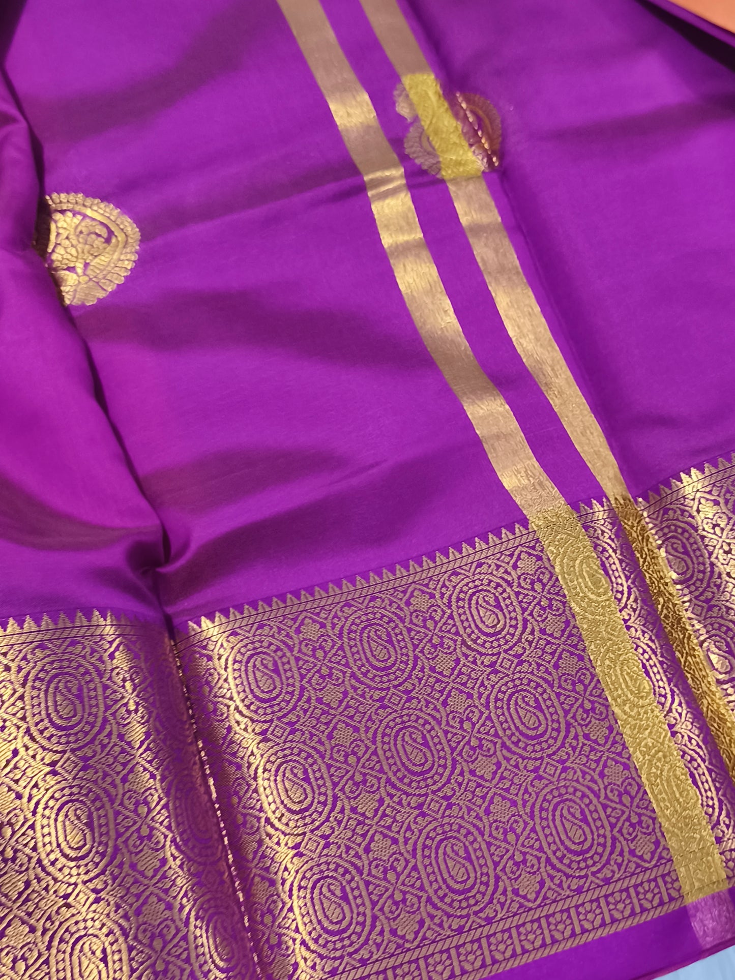 Luxury Semi Soft Silk Saree (Peach-Orange)