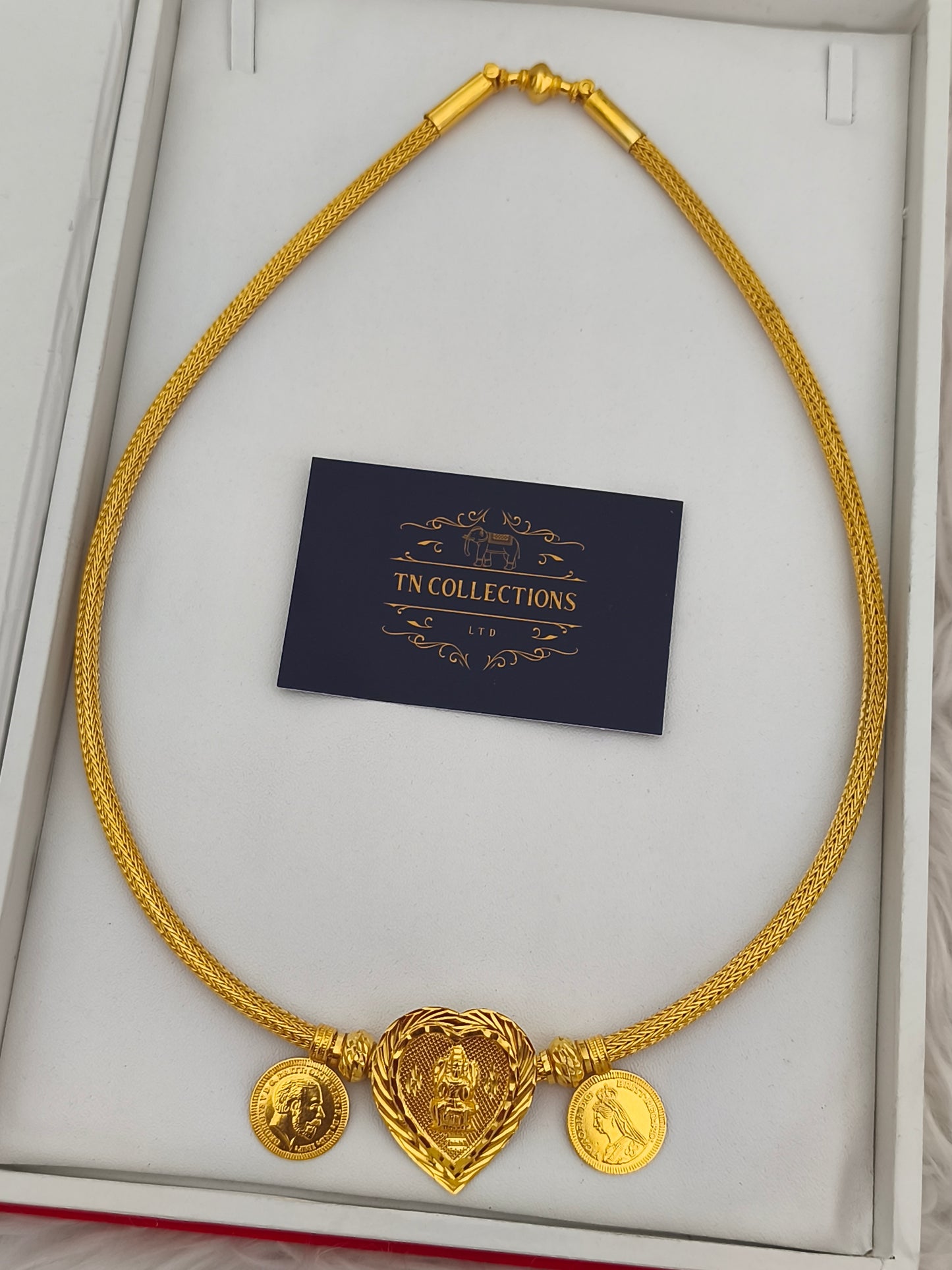 22ct Gold plated Traditional Heart shaped Amman Thalikodi