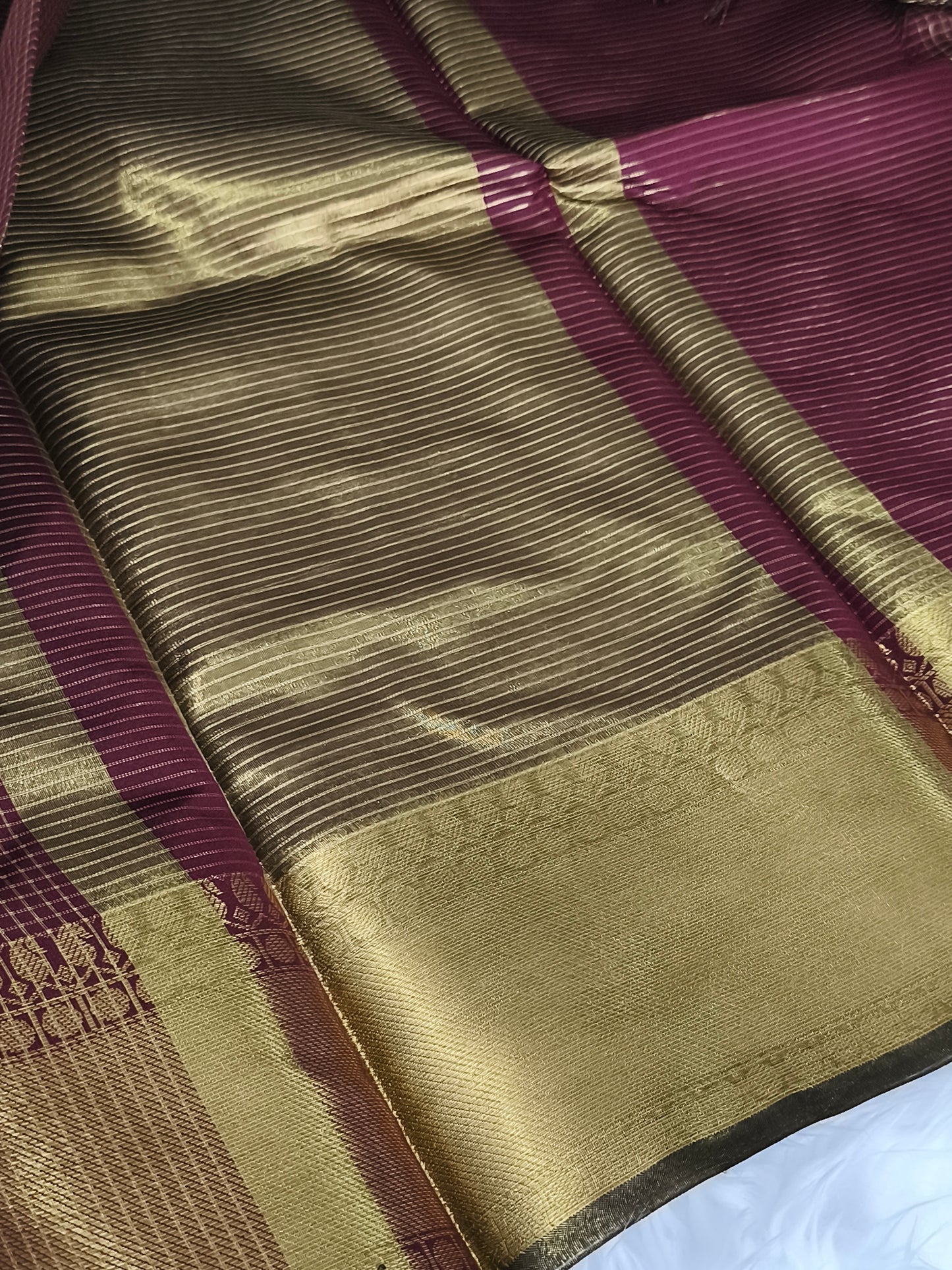 Trendy Small Checked Kanjivaram silk saree