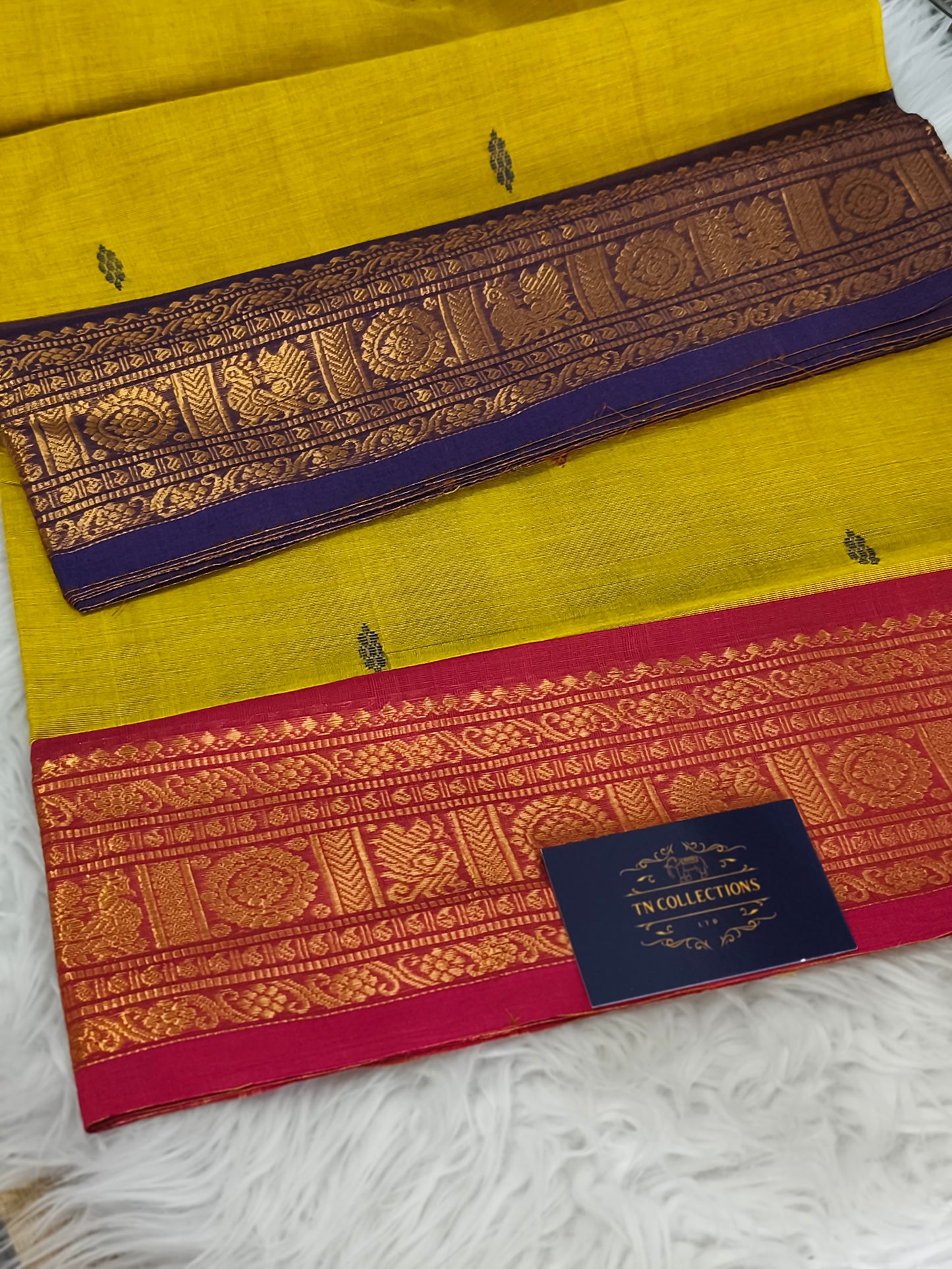 Pure handloom Kanchi Cotton Saree