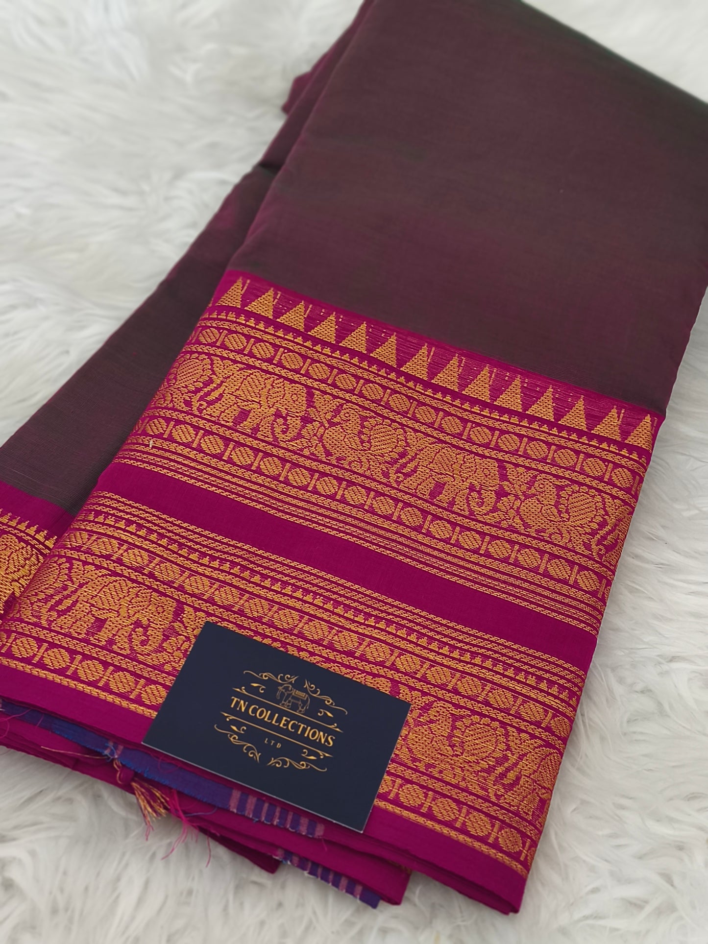 Pure handloom kanchi cotton saree