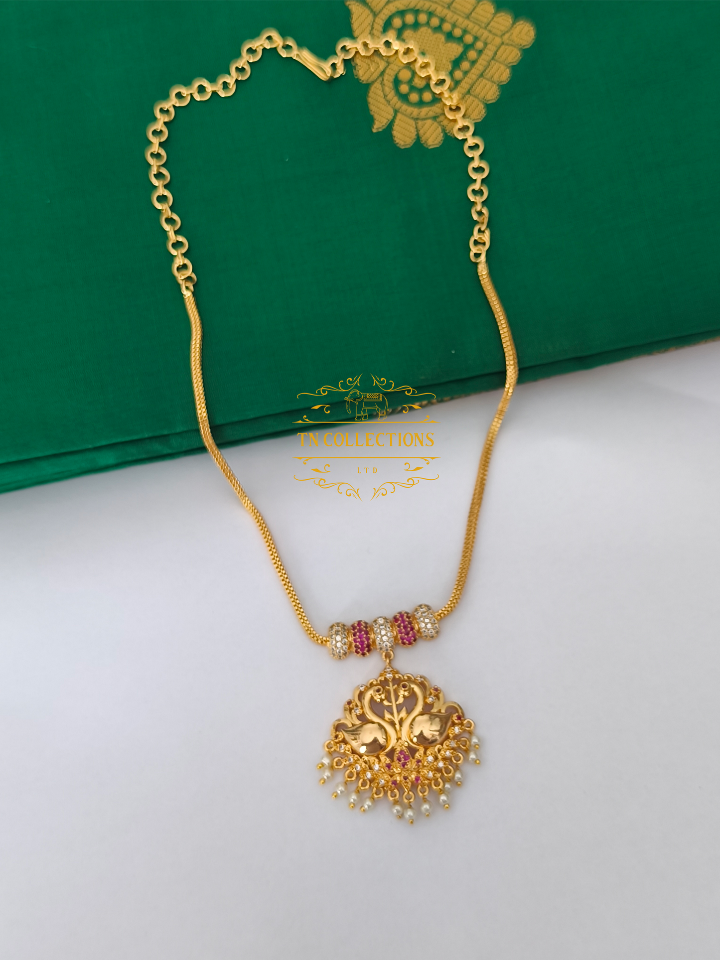 Micro Gold plated Traditional Semi Bridal Set