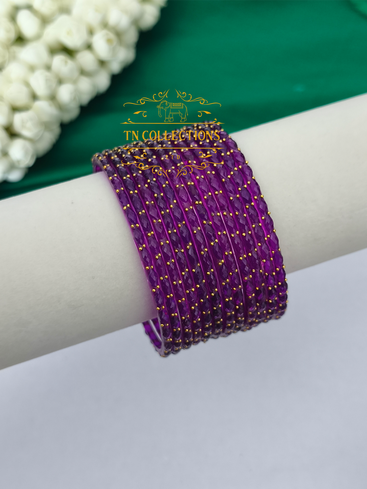 Trendy Raindrop Glass Bangles