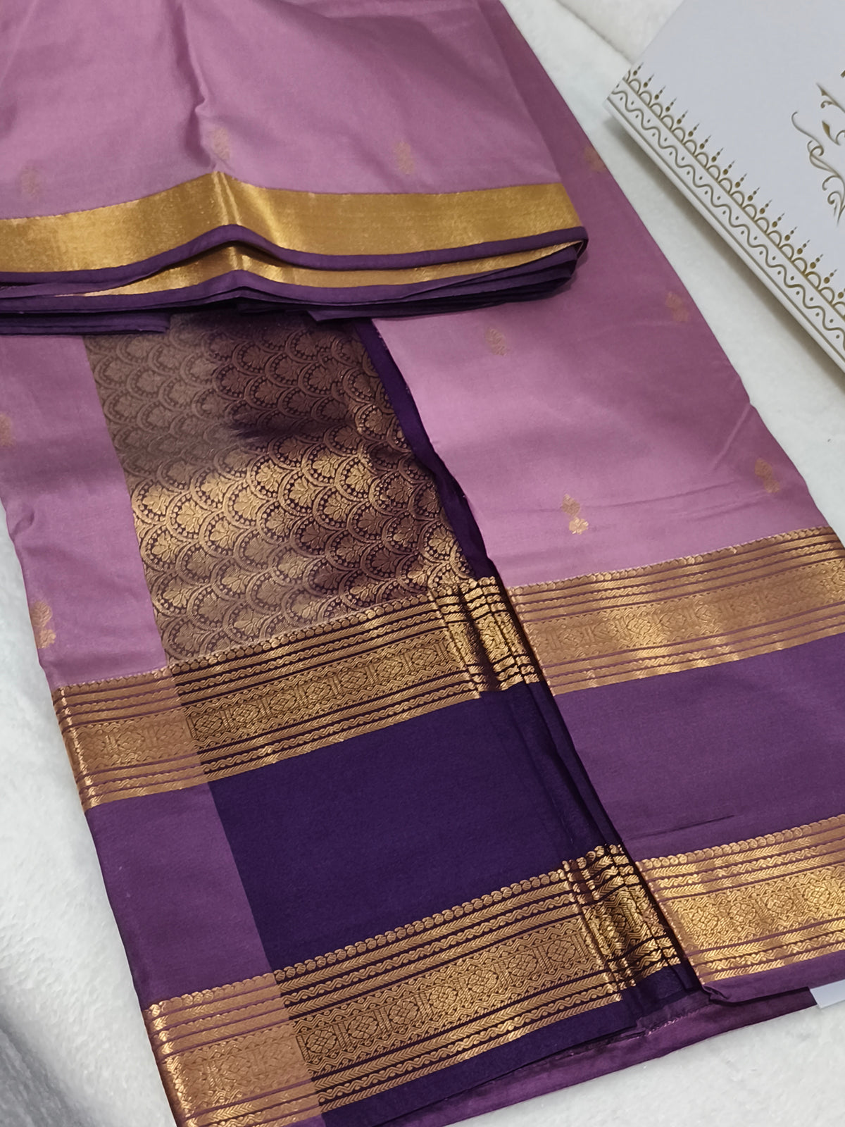Trendy Semi Soft Silk Saree with contrast blouse and rich pallu