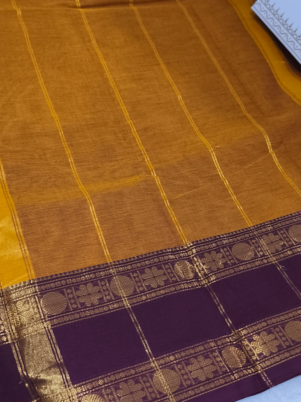 Pure handloom kanchi cotton saree