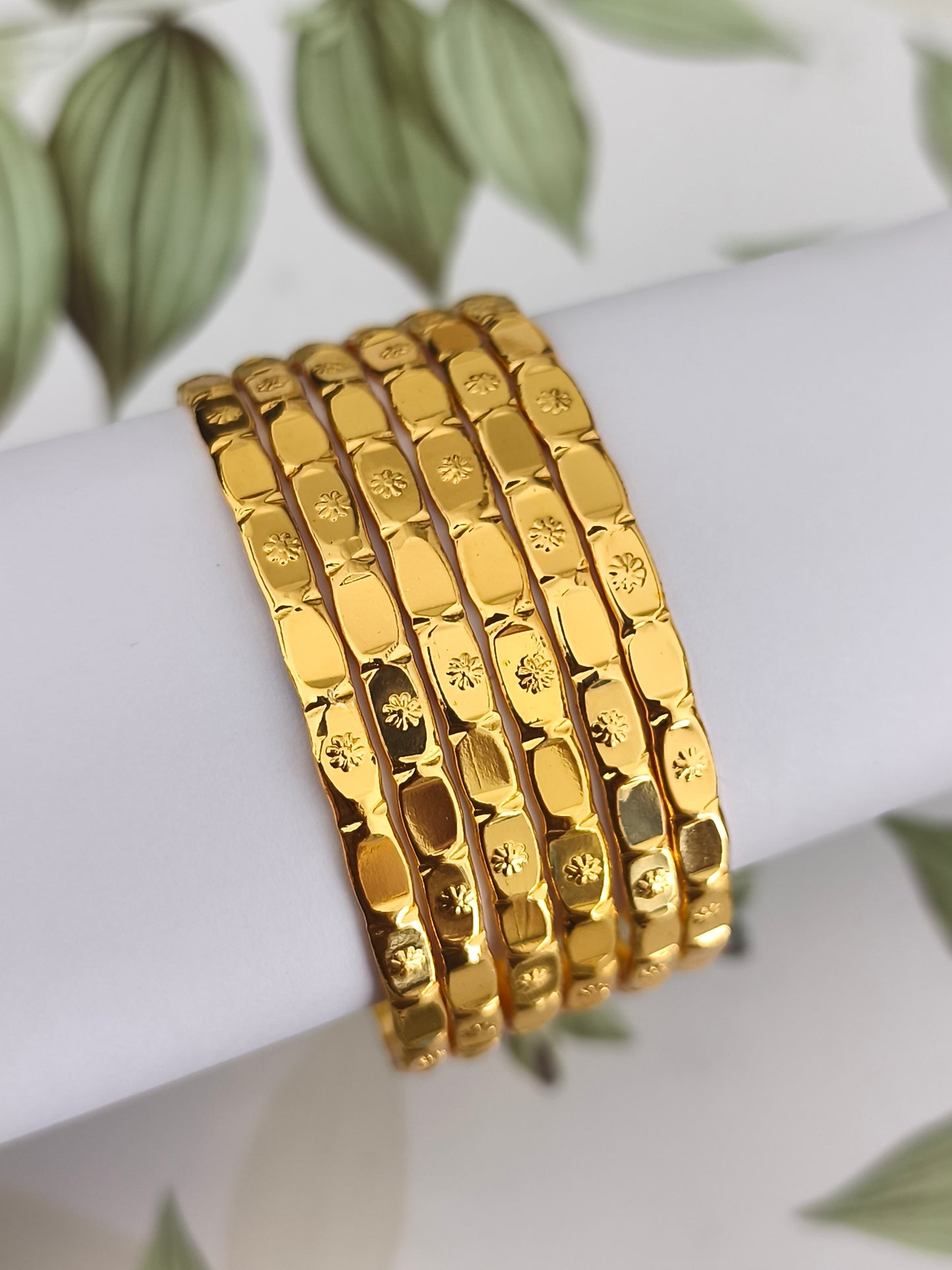 Micro gold plated Bangles