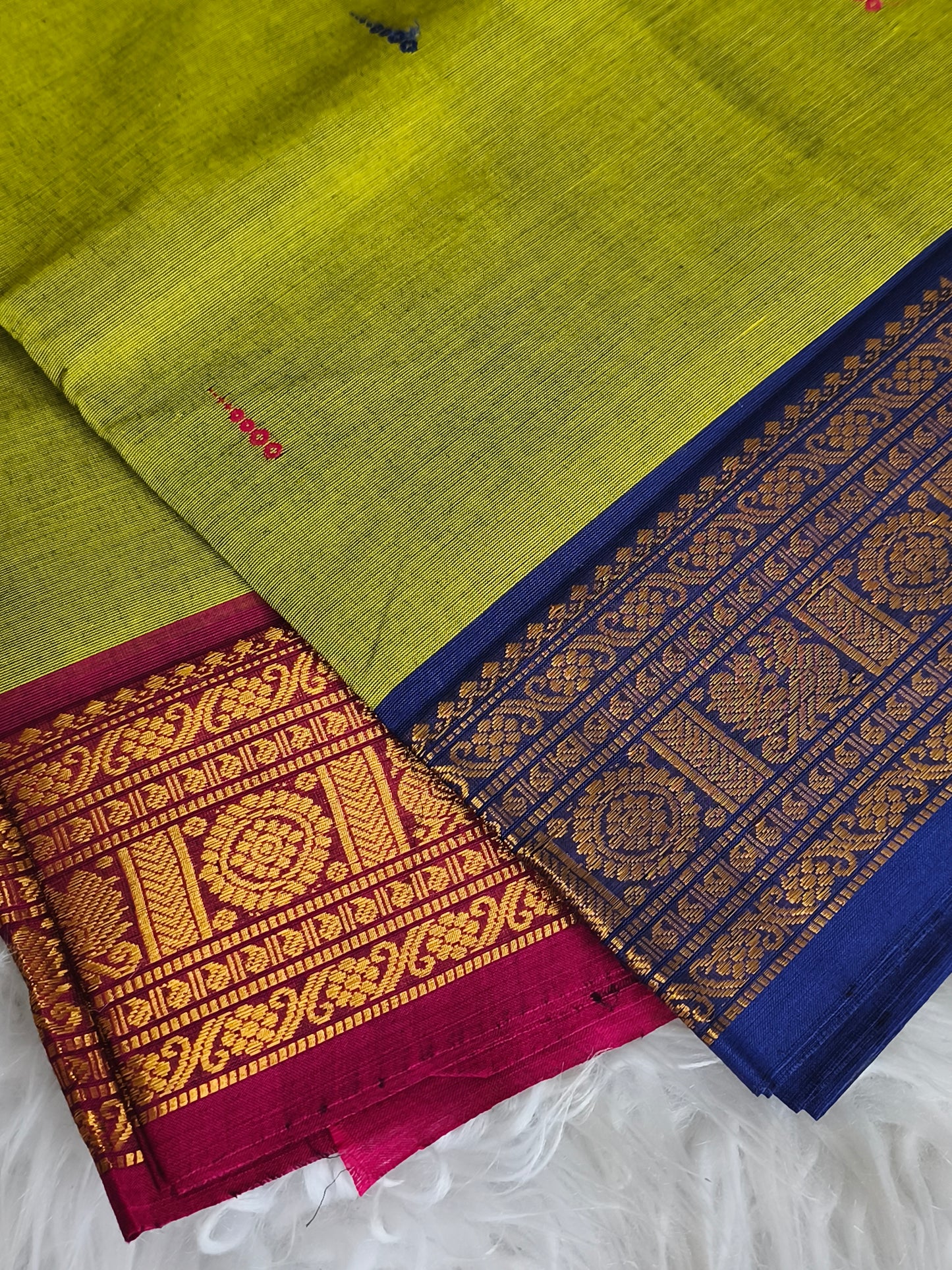 Pure handloom Kanchi Cotton Saree